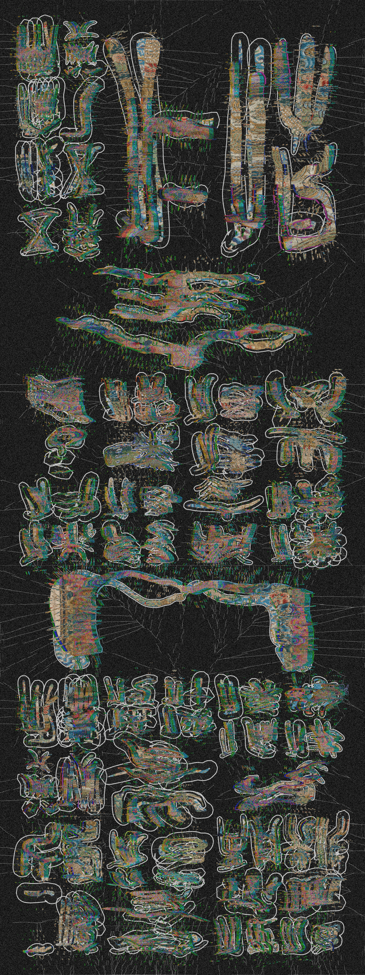 Images of the final outputs of Xie's algorithm